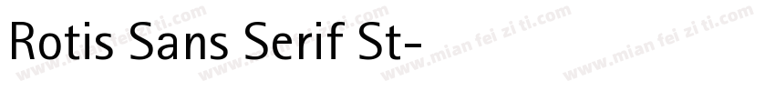 Rotis Sans Serif St字体转换